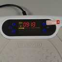 Vibration Plate Exercise Machine for Lymphatic Drainage with 200 Levels, Whole Body Fitness Workout Equipment Stand Shake Board Sport Gym for Weight Loss Fat Burner for Women Men (White)