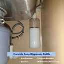 Updated Soap Dispenser Bottle for Kitchen Sink Replacement 500 ML/17 oz Under Sink Soap Dispenser Bottle with Straw Suitable for Dishwashing Liquid Hand Lotion