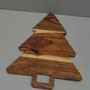 Christmas Tree Shaped Wood Cutting Board for kitchen, Christmas Tree Wooden Serving Tray with Handle, Christmas Decoration Charcuterie Tree Boards 14"L x 11"W