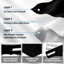 Sleep Mask, Eye Mask for Sleeping with Heads Adjustable, Earmuffs for Sleep for Men & Women, 2 in 1 Ear Mask and Blindfold, Soft Dual-Sided All-Season Eye Cover for Side Sleepers (Black)