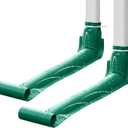 2 Pack Downspout Extension 4 ft Drain Downspout Extender Flexible PVC Gutter Connector Rainwater Drainage Protector with 6 Zip Ties for Yard Garden Draining Away Water