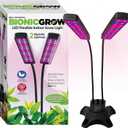Bell+Howell Bionic Grow Grow Light for Indoor Plants 2 Heads Growing Lamp with 8 Brightness Settings, 3 Light Modes Including Full Spectrum UV Light Growing Plant Light As Seen On TV