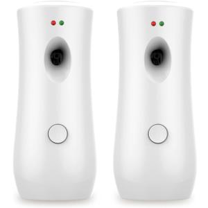 Automatic Air Freshener Spray Dispenser (2-Pack) , Free Standing or Wall Mounted Automatic Aerosol Spray Dispenser Adjustable Aromatherapy Machines for Home, Indoor, Bathrooms, Offices,