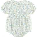 Simplee kids Baby Girls Romper Sleeveless Summer Outfits Rompers baby rompers girl Floral Pattern Button One Piece Outfit (White)