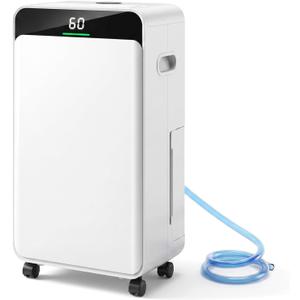 Ludatido Max 35 Pints Dehumidifier, Up to 2,500 Sq.Ft for Home & Basement | 2026Upgraded Intelligent compressor,0.56 Gallon Water Tank, with Drain Hose, Efficient Humidity Control for Large Spaces