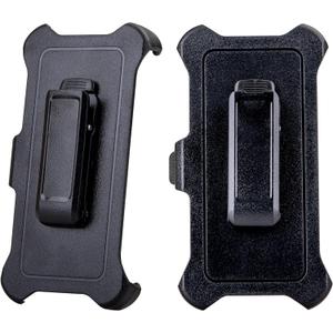 WallSkiN 2 Pack Replacement Belt Clip Holster for Apple iPhone 11 Pro Max OtterBox Defender Series Case | Clip for Belt Holder (Case Not Included) (Black)