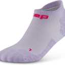 CEP Core Run Ultralight No Show Socks Compression Arch Support, Anti-Slip, Blister-Free Breathable for Men and Women (Small, Lilac/Pink) Size 8-10