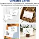 Avery Printable Rectangle Cards, Sure Feed Technology, 2.5" x 3.5", Matte White Cardstock, Print-to-the-Edge, Laser/Inkjet Cards, 150 Total