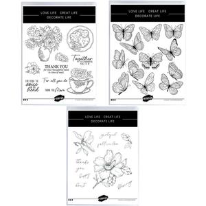 2 x 3 Set 2025 Mother's Day Stamps and Dies for Card Making,Stamps and Dies Sets for DIY Various Festivals Album Scrapbooking Birthdays Greeting Card