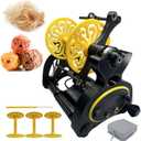 Electric Yarn Spinner Kit with Foot Controller & 3 Bobbins, Small Yarn Winder with Forward & Reverse (8oz-with Digital Display)