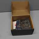 Decorably 100 Pack Foiled and Glittery 6x4in Christmas Cards with Envelopes Bulk and Stickers, 20 Festive Holiday Designs Seasons Greetings for Friends & Loved Ones, Printed Message - Gifting, Mailing