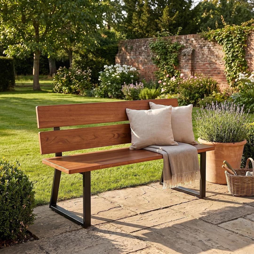 ark Bench Frames, Metal Bench Legs with Backrest Brackets
Integrated Heavy-Duty Metal Bench Bracket for DIY , Garden Seating, Porch Stool.(Excluding Wooden Boards and Screws)