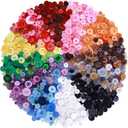 1400-1500pcs Mixed Size Resin Buttons, 12 Color Assorted Craft Buttons Charms for Manual Button Painting Sensory Play School Projects,DIY Handmade Ornament