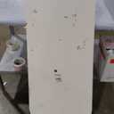 Deco 79 Metal Handmade Living Room Console Table Oval Table with Ribbed Legs, Entryway Table 47" x 19" x 30", White