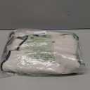 MIULEE 84" Long Scalloped Shower Curtain Linen Textured with 12 Metal Hooks Cute Extra Long Heavy Duty Washable Waterproof Cloth Shower Curtains with Black Border for Bathroom Bathtub,Cream Beige