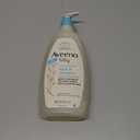 Aveeno Baby Daily Moisture Gentle Body Wash & Shampoo with Oat Extract, 2-in-1 Baby Bath Wash & Hair Shampoo, Tear- & Paraben-Free for Hair & Sensitive Skin, Lightly Scented, 18 fl. oz