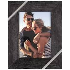 Malden Walnut Metal Frame with Edge, 5 x 7 in