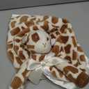 Bearington Baby Patches Snuggler - 15 Inch Giraffe Plush Stuffed Animal Security Blanket Lovey for Babies - Security Patch Plush Blanket