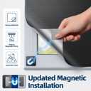 Magnetic Blackout Window Cover, 63" x 58" Portable Blackout Curtains for Bedroom, No Drill Windows Shades & Black Out Blinds, Temporary Black Out Shades for Window Film Nursery Travel RV - Blacks