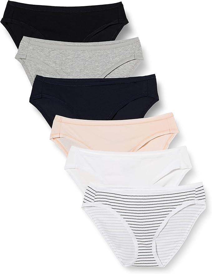 Amazon Essentials Womens Cotton Stretch Bikini Panty, Size M
