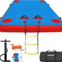 VOFiTNY Inflatable Floating Dock, Swim Platform Floating Dock for Lakes, Lake Floats for Adults, Island Raft Mat for Lake Beach Ocean, Non-Slip Surface
