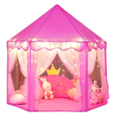 Wilwolfer Kid Tent with Mat, Star Lights  Kids Play Tents for Toddlers Kids Tents Indoor Playhouse  Princess Tent for Girls Toy House Gift (Pink with Mesh)