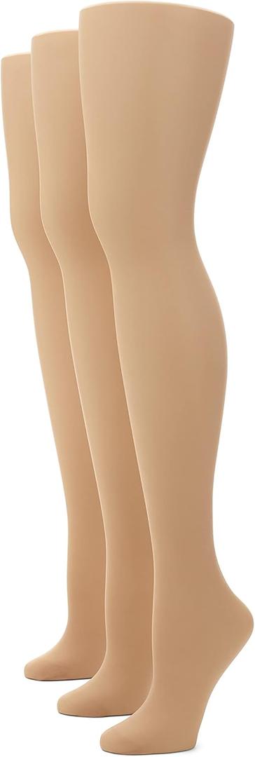 No nonsense Women’s Graduated Compression Control Top Pantyhose - Sheer Leg, Firming Control, Size 03
