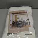 Linen Curtains 94 Inches Long Pinch Pleated for Living Room Bedroom Pinch Pleat with Rings Hooks for Track System Back Tab Memory Trained Boho Farmhouse Semi Sheer 94 Inch Curtain for Dining Room (50"W x 94"L (Pack of 2), Natural)