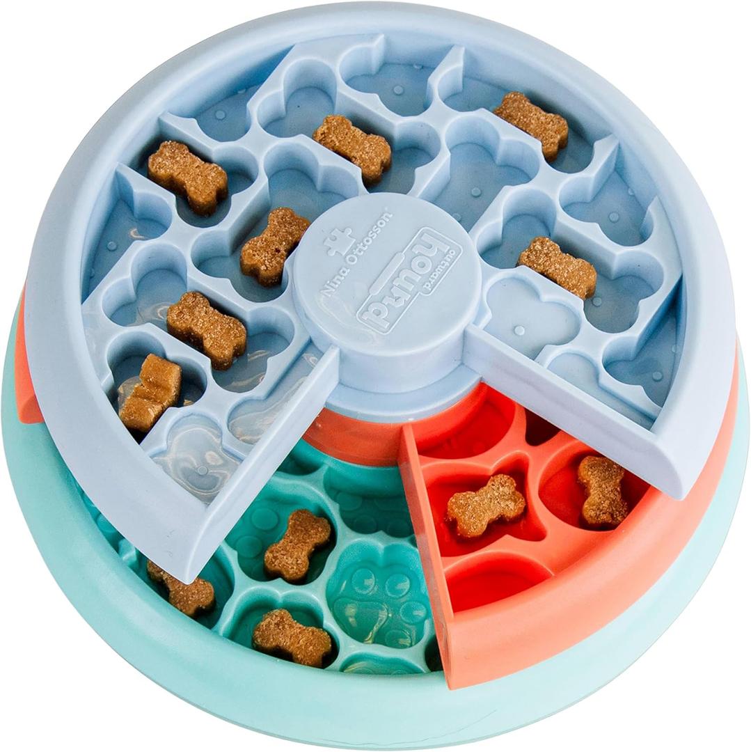 Outward Hound by Nina Ottosson Lickin Layers Small 3-in-1 Dog Puzzle Feeder, Lick Mat & Slow Bowl  Puppy Enrichment Toy for Small Dogs, Dishwasher Safe