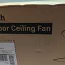 Fanbulous 52 Inch Waterproof Outdoor Ceiling Fan with Lights and Remote,IP65 Hanging Gazebo Fan with 3CCT 6-Speed DC Motor, Black Wet Rated Plug in Ceiling Fan with Cord for Patios Porch Pergola