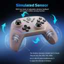 Wireless PC Controller with Hall Effect Joysticks & Triggers, 1000Hz Polling Rate, Trigger Locks, Bluetooth Pro Gaming Controller for PC/Steam/Luna/Tesla - 4 Macros and Turbo, Dynamic RGB, Pink