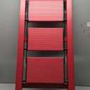 Taranta 4 Step Stool Foldable,Aluminum Step Ladder-Red