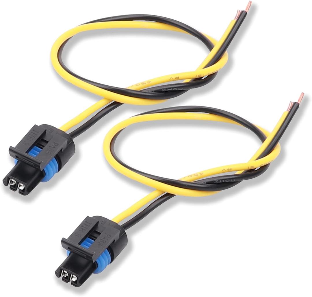 2pcs PT2386 Professional Multi-Purpose Pigtail 88862305 88987183 85100 Enigine Coolant Temperature Sensor Connector Harness/Headlamp Headlight Connector