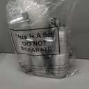 Gejoy 100 Set 16 oz Parfait Cups With Dome Lids - Plastic Yogurt Cups With No Hole Insert and Spork - Disposable Dessert Cups for Fruit, Ice Cream