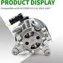 21-5341 Power Steering Pump with Pulley Compatible with Accord 2003-2007 L4 2.4L 56110RAAA01 96-5341