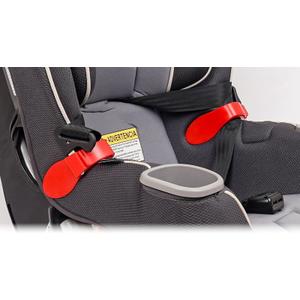 Car Seat Strap Organizer Clip  Keep Harness Straps Neat & Easily Accessible  Prevents Twisting & Tangling  Universal Fit for Infant, Toddler, and Booster Seats  Quick Installation, 2 Pack (Red)