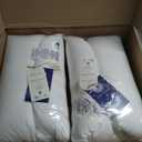 Double Stitch Cotton Tencel Pillow Cases Scalloped - Queen Size Pillow Cover Set of 2, Eucalyptus Lyocell Cooling Pillowcases for Hot Sleepers, Envelope Closure, Soft & Cozy, Cream, 20" x 30"