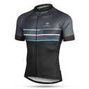 LAMEDA Cycling Jersey Mens Short Sleeves Mountain Bike with Pockets Dark Grey.L