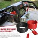 HUATOL 14 FT 2AWG Quick Disconnect Winch Power Cable, 2 Gauge 2 AWG Copper Wiring, Quick Connect and Disconnect Cables Heavy Duty Battery Wiring Kit.