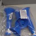 Denylo pro 4 Pcs Collapsible Stadium Horn 24 Inch Vuvuzela Plastic Trumpet Horn Blue Blow Horn Loud Sound Soccer Horn Noisemakers for Sporting Events Graduation Party Supplies