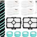 12Pcs HZ4002 Replacement Filter Compatible with Shark PowerDetect Ultra-Light Upright Vacuum HZ4000 HZ4002 Corded Stick Vacuum, 2HEPA+4Foam&Felt Filter, 1Roller Brush 4Odor Neutralizer 1Cleaning Brush