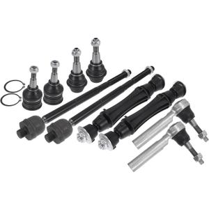 X AUTOHAUX 10pcs Front Suspension Kit Inner Outer Tie Rod End Front Sway Bar Link Upper Lower Ball Joint for Chevrolet Silverado 1500 for Chevrolet Suburban No.K500340/K700432/ES800948