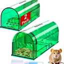Product Image 2 Pack Humane Mouse Traps, Reusable Mice Trap, Live Rat Cage Chipmunk Trap Indoor Outdoor for Home(Green)