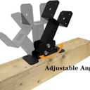 4pcs Adjustable Angle Pergola Brackets Heavy Duty Roof Riser Beam Bracket,Fits 44 and 46 Wood BeamsApplied to Patio Pergola Gazebo