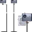Projector Mount, Universal Projector Stand Height Adjustable 35" to 50" with 360 Angle Rotation, Space-Saving, Compatible with Projectors Vlog DVR Cameras, for Home Office Outdoor Movie