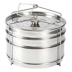 Stackable Stainless Steel Insert Pans, Instant Pots Accessories  Steamer Cooker Pot Set Cook Food Pressure Pot Accessories