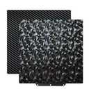 PEO PET Build Plate for Adventurer 5M/5M Pro/AD5X,Double-Sided Textured PEO PET Flexible Spring Steel Sheet Build Plate 235x235mm for Flashforge Adventurer 5M 3D Printers Print Bed. (Diamond PEO+Carbon Fiber PET)