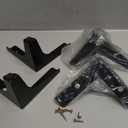 Furniture Legs Metal Feet: Cabinet Legs 4 Inch Triangle Feet Replacement Dresser Legs Set of 4 (Black)