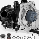 GDUKOP 06L121111P Engine Water Pump Thermostat Assembly with Gaskets Compatible with VW Arteon Jetta Golf Passat GTI, Audi A3 A4 A5 Q3 S3 TT, 1.8L 2.0L L4, Replace # 06L121111F, 06L121111H, 06L121012L