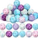 Libima 36 Pcs Snowflake Stress Balls Bulk Winter Foam Squeeze Balls 2 Inch Snowball Sensory Toys Stress Relief Snowball Toys Gifts for Winter Holiday Christmas Party Favors Bag Filler Stuffers